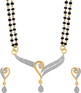 American Diamond Copper ,  Brass Jewel Set