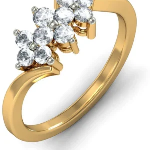 BlueStone The Juliette Yellow Gold Diamond 18 K Ring