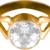 Asian Gems & Jewels 5 Dhaatu Metal ,  Alloy Zircon Ring