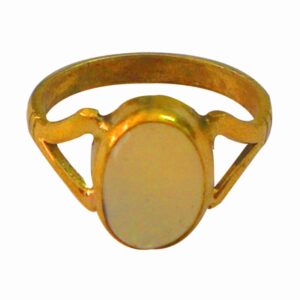 Asian Gems & Jewels 5 Dhaatu Metal ,  Alloy Opal Ring