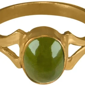 Asian Gems & Jewels 6.25 Ratti 5 Dhaatu Sterling Silver ,  Metal ,  Alloy Cat's Eye NA K Ring