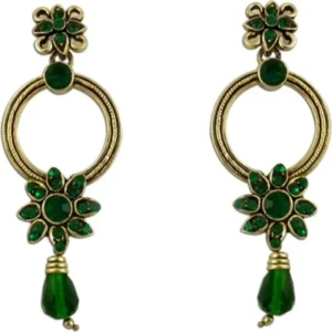 The Fine World Exclusive Pattern For Baby Girls Brass Zircon Metal Drop Earring