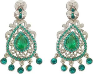 The Fine World Style Symbol For Girls Silver K Zircon Metal Drop Earring