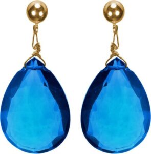 Pearl Paradise Hydro Golden Topaz Yellow Gold Quartz Alloy Drop Earring