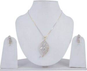 Pink Rose Alloy Jewel Set