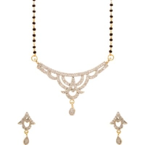 Voylla Artifictial Textured Alloy Jewel Set
