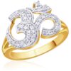 Karatcraft Om Gold Diamond 18 K Ring