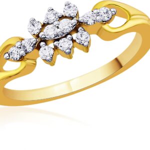 Karatcraft Triniya Promise Gold Diamond 18 K Ring